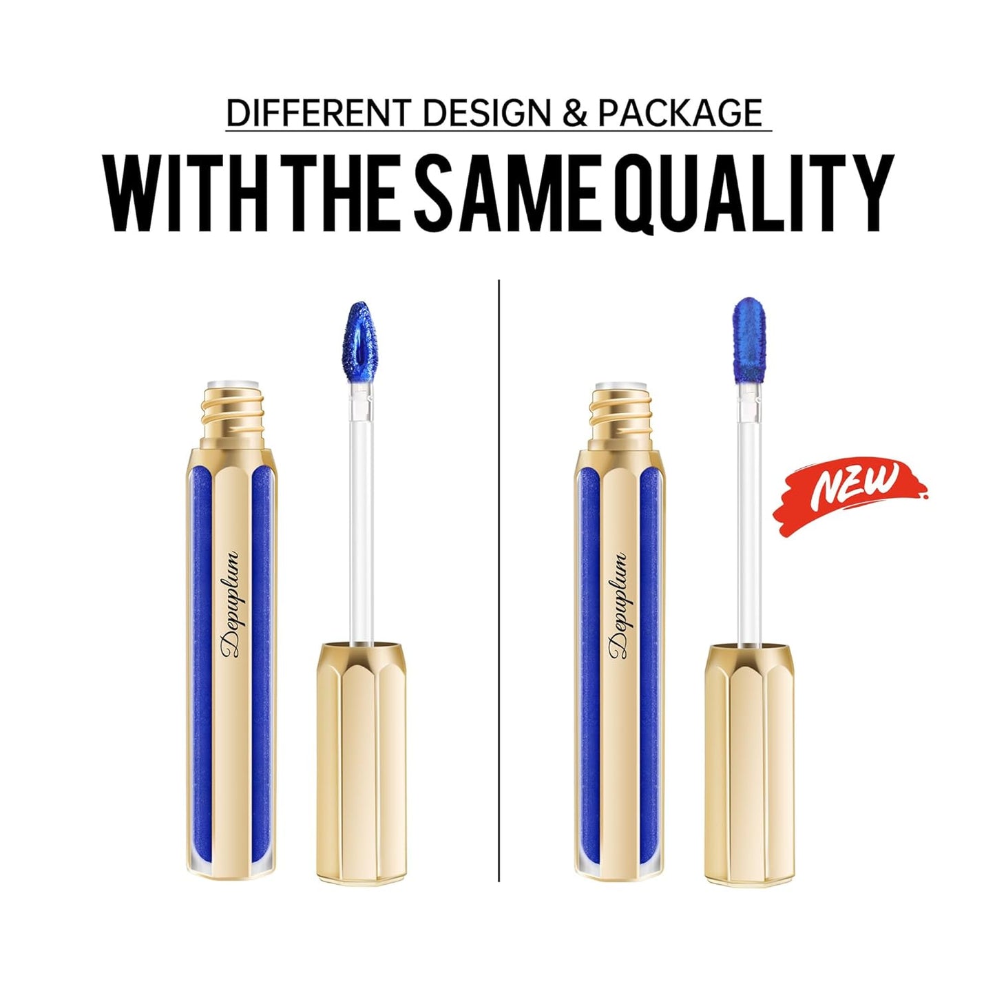 light Pink Lipsticks for Women Metallic Lipstick Long Lasting Non Stick Cup Lip Gloss, Shimmer Lightweight Hydrating Full Coverage Lip Color, DP114 Daytime