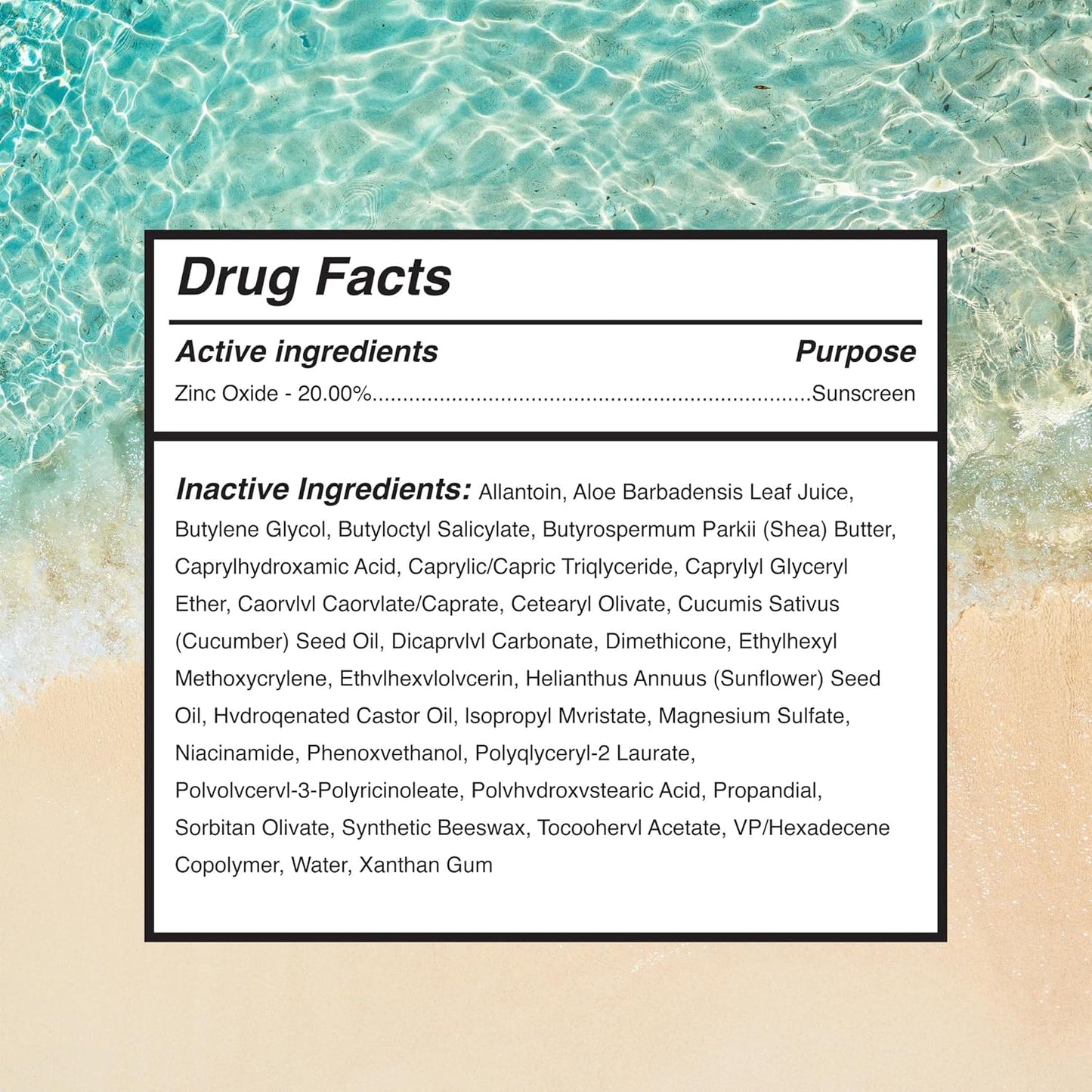 Surface Mineral Sunscreen Face Stick SPF 60, Lightweight Non-Nano Zinc Oxide Formula, Reef Friendly, Broad Spectrum UVA UVB Protection, Water Resistant Sun Care for 80 Minutes, Clear, 0.5oz