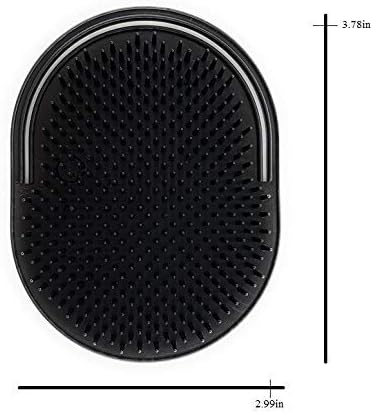 G.B.S Super Soft Scalp Massager Head Scrubber for Women Men, 2 Black and 2 Grey, Pack of 4