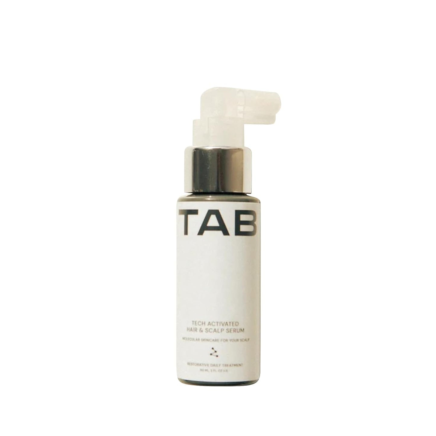 TAB Tech Activated Hair and Scalp Serum, Hair Loss Support Formula without Minoxidil for Men & Women, Oil-Free, Lightweight, Daily Leave-In, Non-Greasy, Fragrance-Free, Fast Absorbing - 2.7 fl oz