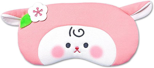 PERFECTSIGHT Sheep Sleep Eye Masks, Cute Plush Sleep Eye Cover Lightweight Adjustable Eyeshade Faux Fur Mask Cover for Women Men Sleep Travel Nap (Pink Sheep)
