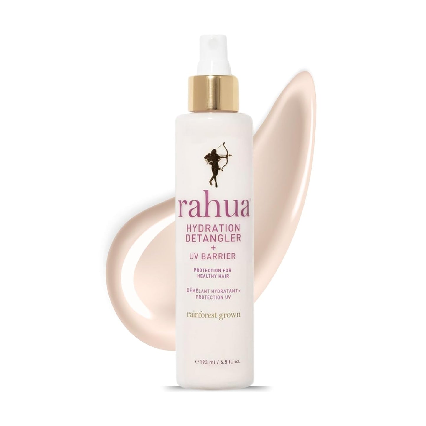 Rahua Hydration Detangler Spray + UV Barrier, 6.5 Fl Oz, Detangling Leave in Hair Care Softens Hair, Smooths Frizz, Supports Breakage & Damage, Conditioning for Brushable Shiny Hair, All Hair Types