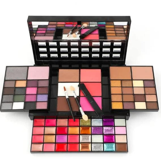 All in One Makeup Full Kit, 74 Colors Professional Makeup Gift Set, Include 36 Eyeshadow, 16 Lip Gloss, 12 Glitter Cream, 4 Concealer, 3 Blusher, 2 Highlight and Contour, 1 Bronzer
