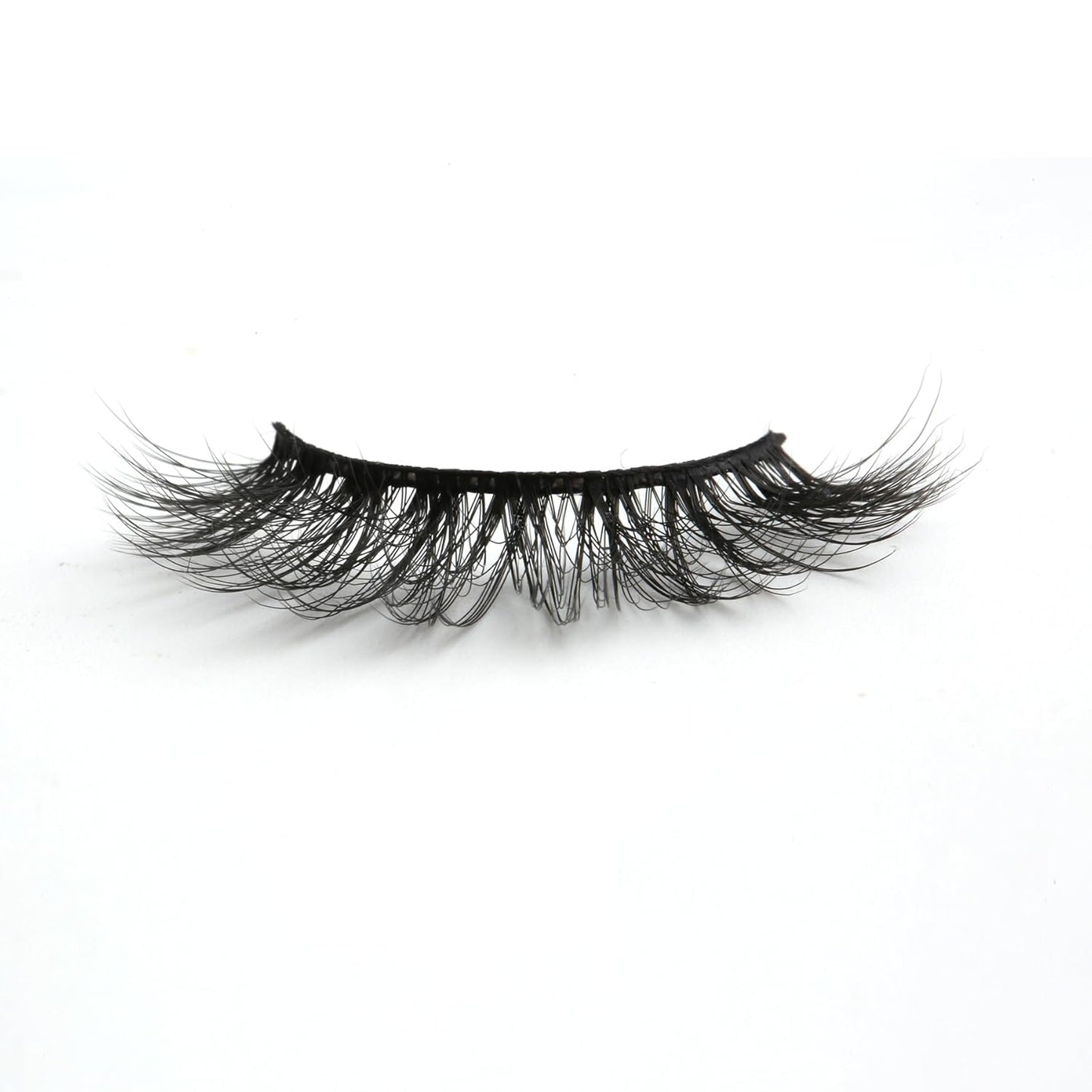 SUNWELL False Eyelashes 16mm Mink Lashes Faux Mink Lashes 8D Fluffy Strip Eye Lashes Wispy Soft Luxury Volume Fake Eyelashes 10 Pairs Pack