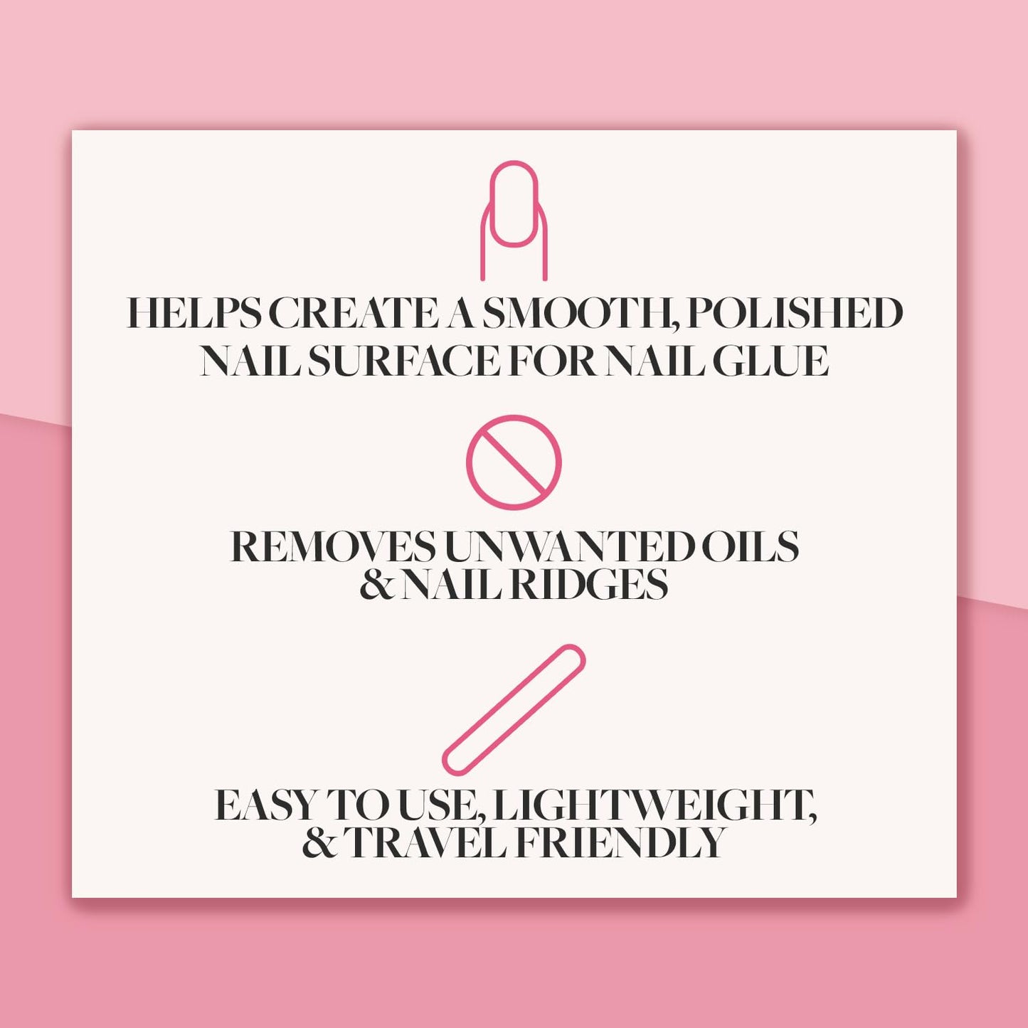 Glamnetic 7-in-1 Nail Buffer | All-in-One, 7 Step Nail Buffing Block for Filing, Shaping, Smoothing & Polishing | Lightweight & Easy to Use | EVA & Sandpaper Nail File Buffer