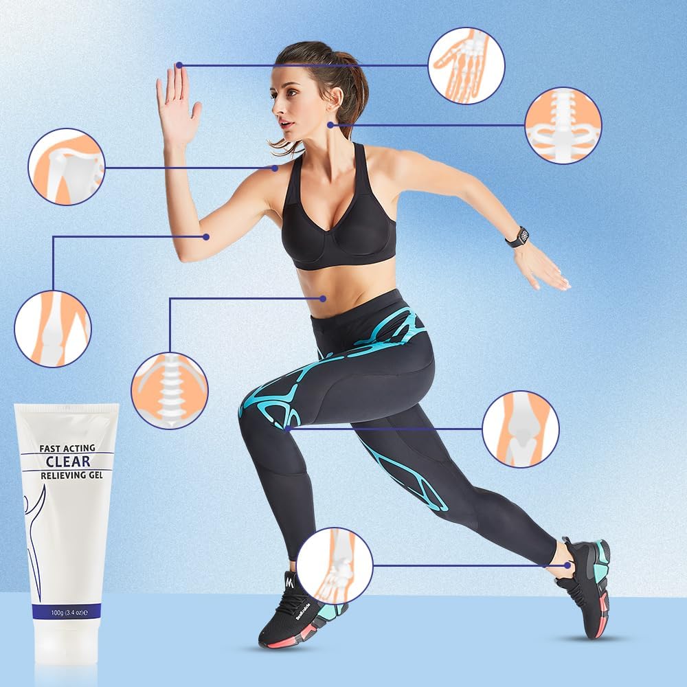 TIMLIFE Soothing Cooling Gel 100g, Relieve Muscle Tension,Sports Soothing Cooling Body Care Lotions,Cooling with Menthol and Frankincense, Fast Absorbing for Women and Men