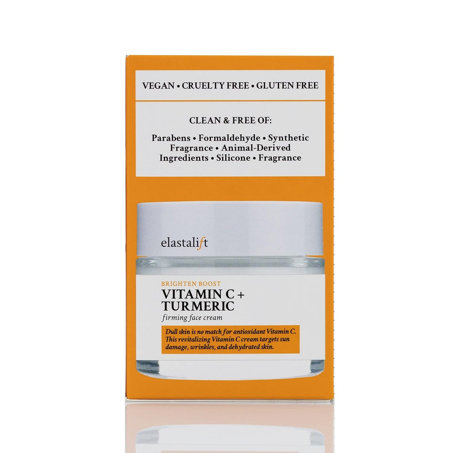 Elastalift Vitamin C Firming Face Cream Moisturizer Skin Care Facial Lotion, Potent Vitamin C Gel Cream For Face Targets Dry Skin, Age Spots, Wrinkles, Hyperpigmentation, & Sun Damaged Skin, 2 Fl Oz
