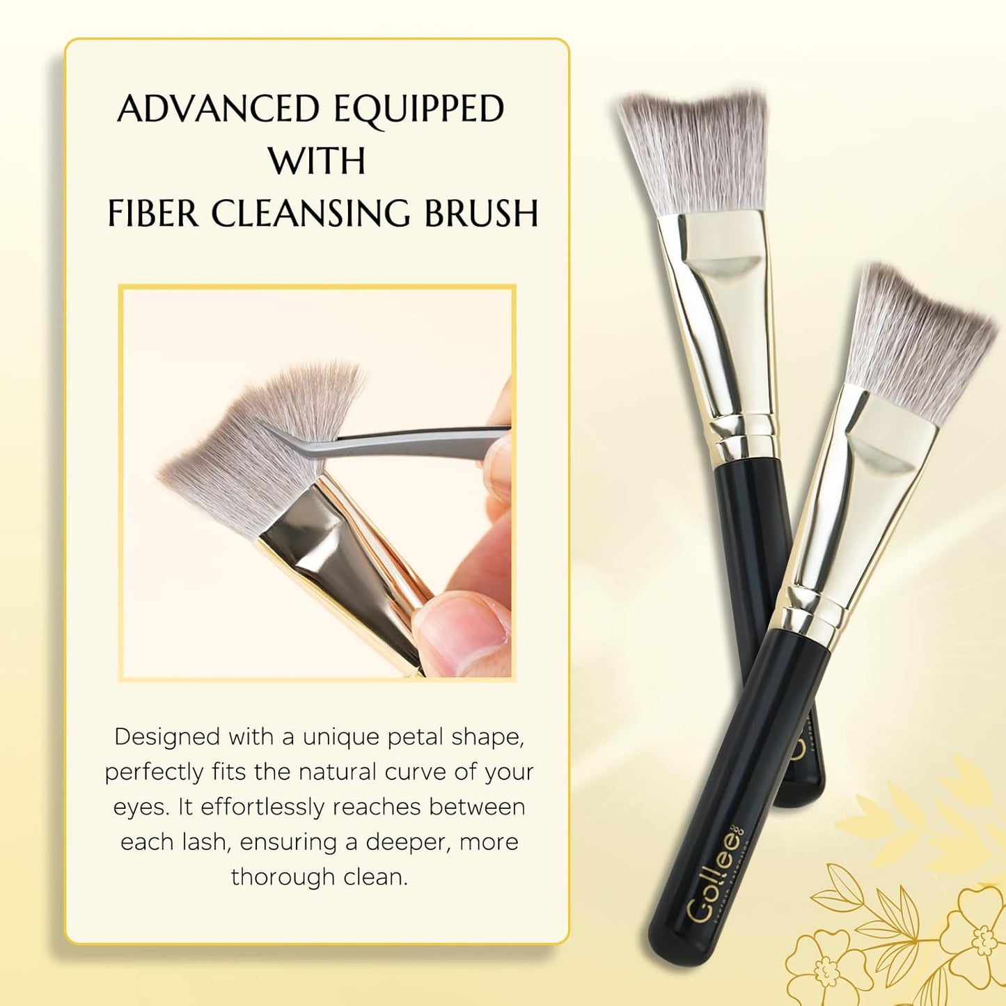 Lash Shampoo -100 ML Eyelash Shampoo Eyelash Extension Cleanser for Lash Extensions with Brush Eyelash Wash for Extensions & Natural Lashes/Paraben & Sulfate Free Safe Makeup Remover