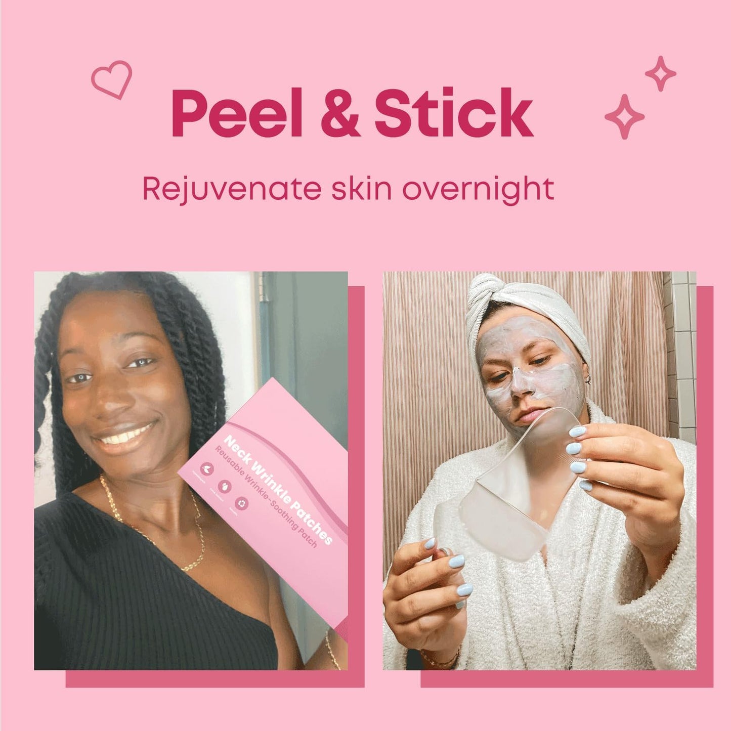 Neck Wrinkle Patches | Reusable Neck Patches for Wrinkles | Wrinkle Pads for Targeted Neck Wrinkles Neck Mask for Tightening and Firming | Revitalize and Firm Neck Wrinkles Treatment for Neck Wrinkles