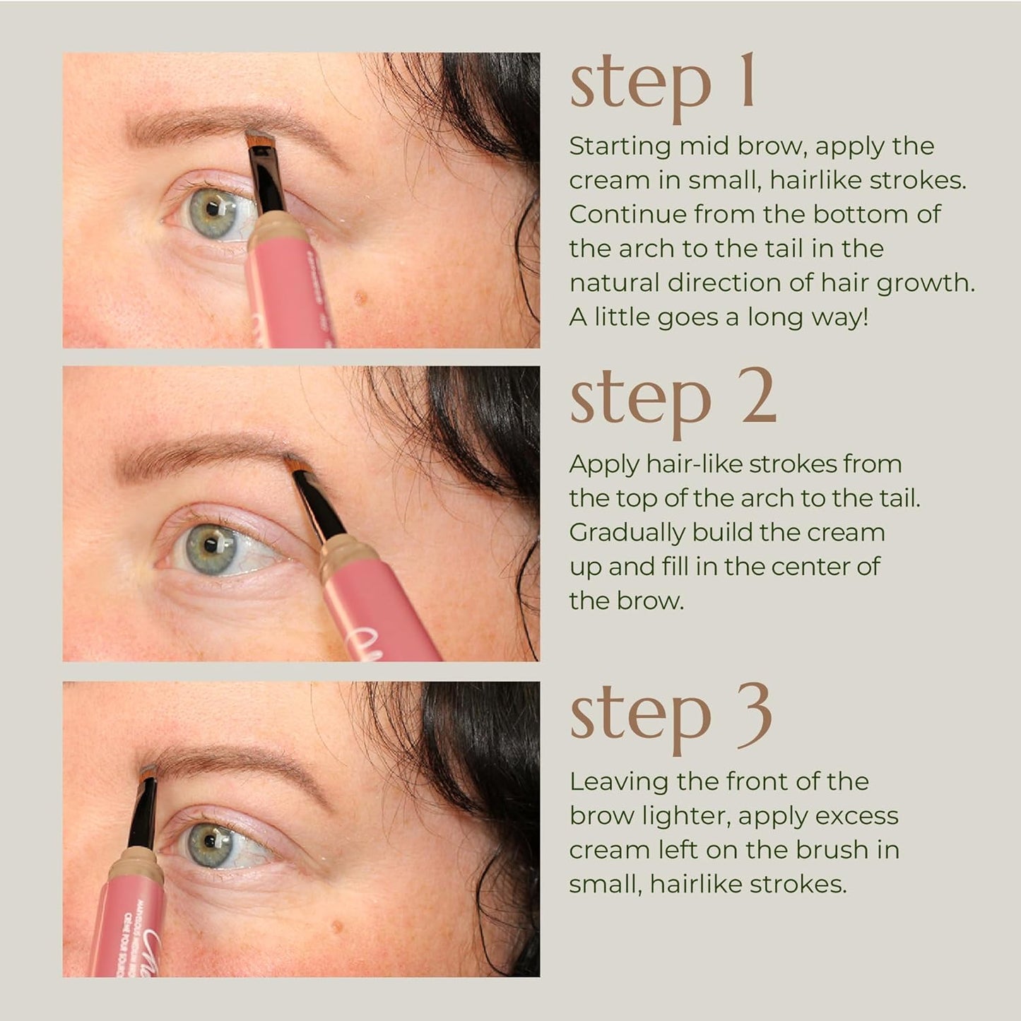 Chella Eyebrow Cream, Delightful Deep Brown - Vegan, Cruelty Free, Paraben Free, Gluten Free Eyebrow Pomade Makeup - Long Wearing, Velvet Consistency, Water Resistant