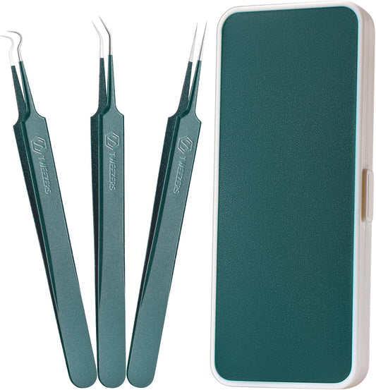 WSYUB Blackhead Tweezers,Upgrade Professional Facial Blackhead Remover Tweezers, Extraction Tools for Estheticians,Ingrown Hairs Tweezers