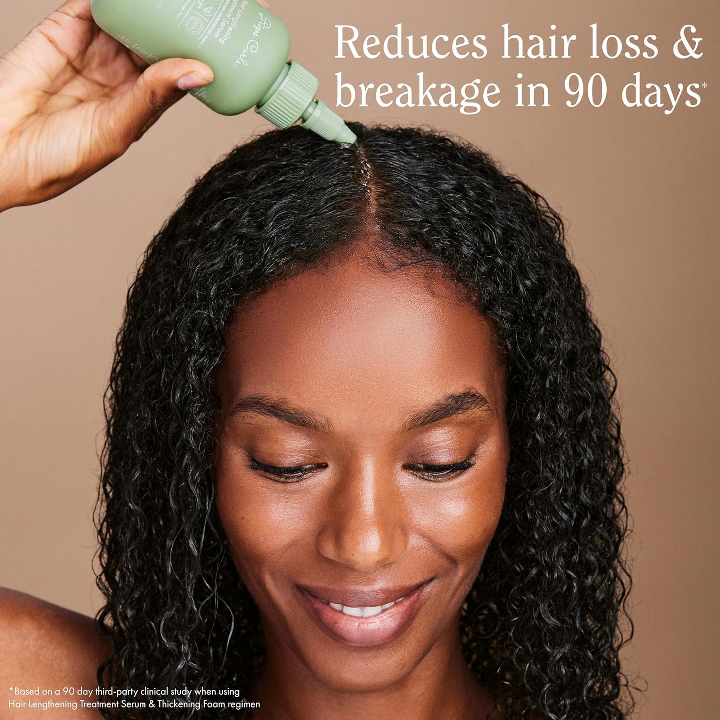 Rizos Curls Hair Lengthening Treatment Serum, Fortifies At Root for Healthy Scalp Microbiome Promoting Length, Supportes Longer Stronger Hair, 4.2 oz